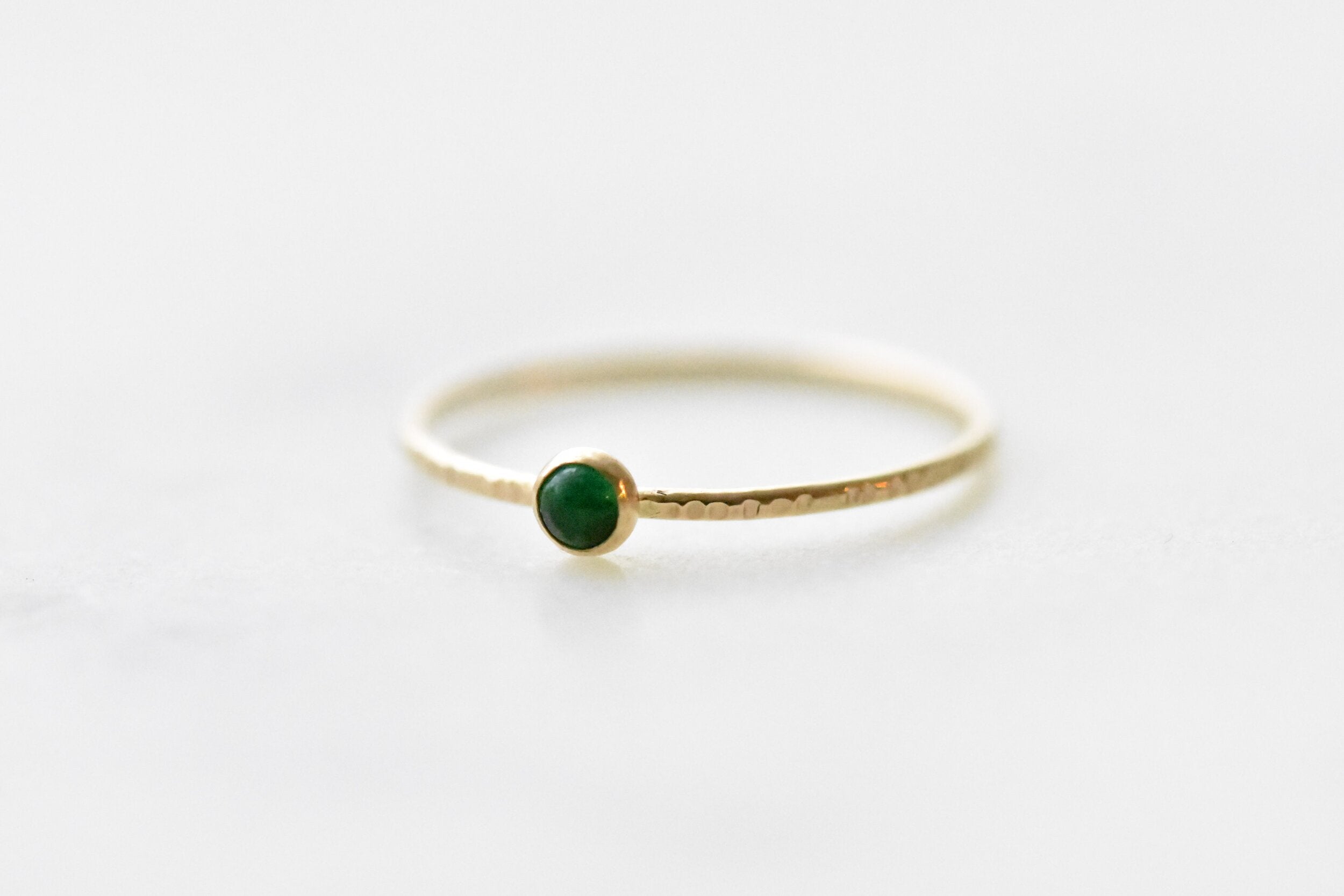 Simple clearance emerald ring